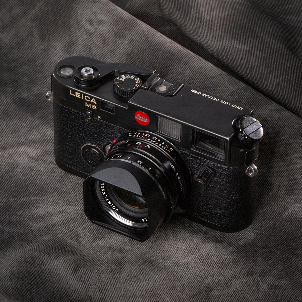 Фото Легкая квадратная металлическая бленда для Voigtlander 35 мм F1.4 для VM 40 1.4 50 1.5 для Leica 35F2aa, бленда с крышкой №2