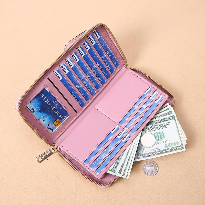 Вместительный женский кошелек сумка на плечо для телефона брендовый держатель