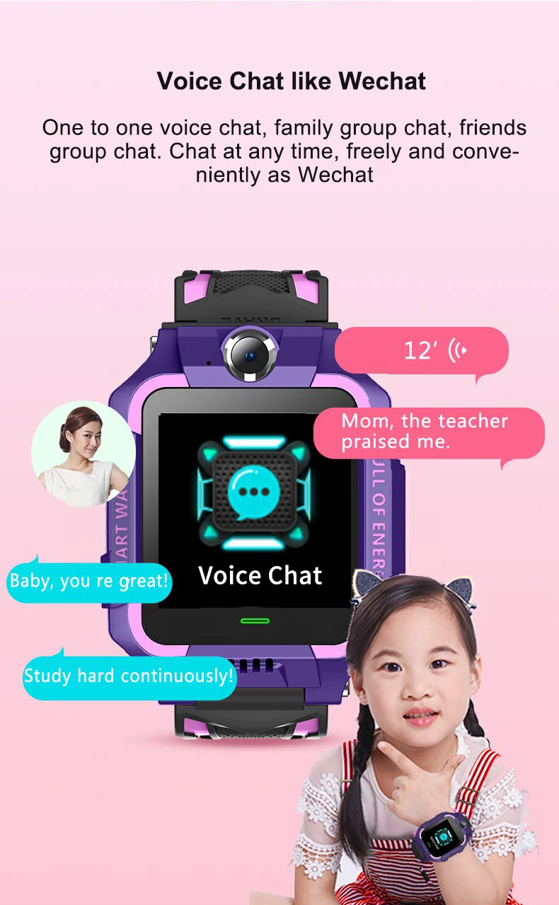 

Children's 2023 Smart WatchStudents Wear Sos Anti Loss Positioning 2g Call Phone Camera Voice Chat Photo Waterproof Boys Girls