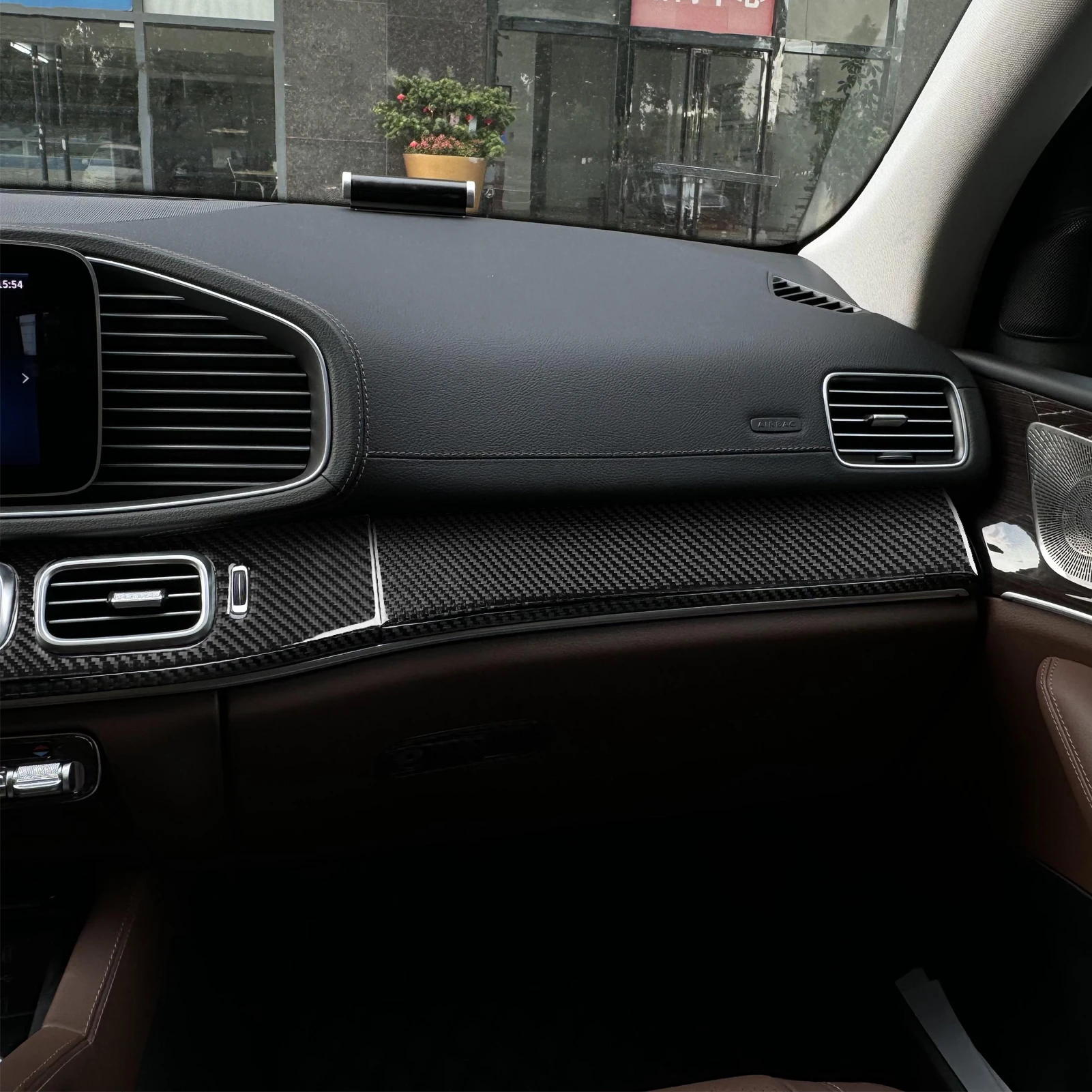 Центральная консоль из углеродного волокна для Benz GLE W167 2019-2024 приборная панель