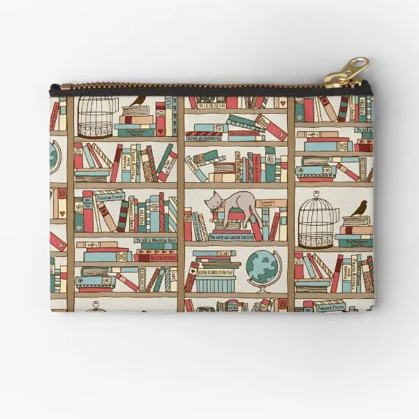 

Книжная полка, 2 кармана на молнии, Женский кошелек, маленький мужской Карманный футляр для хранения трусиков, чистый косметический футляр для монет, денег, носков, ключей