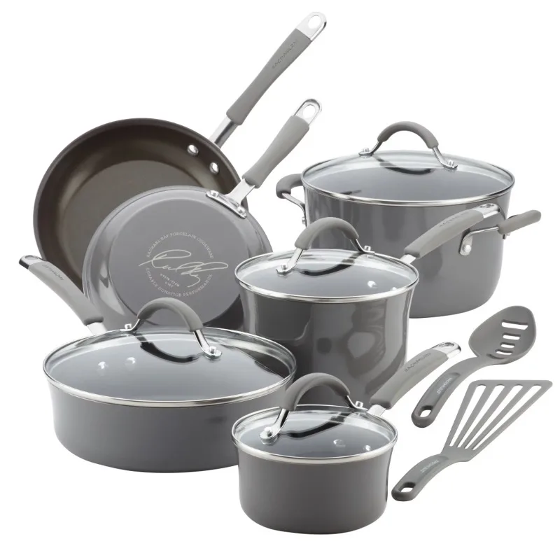 Rachael Ray Cucina Hard Porcelain Enamel Nonstick Cookware P
