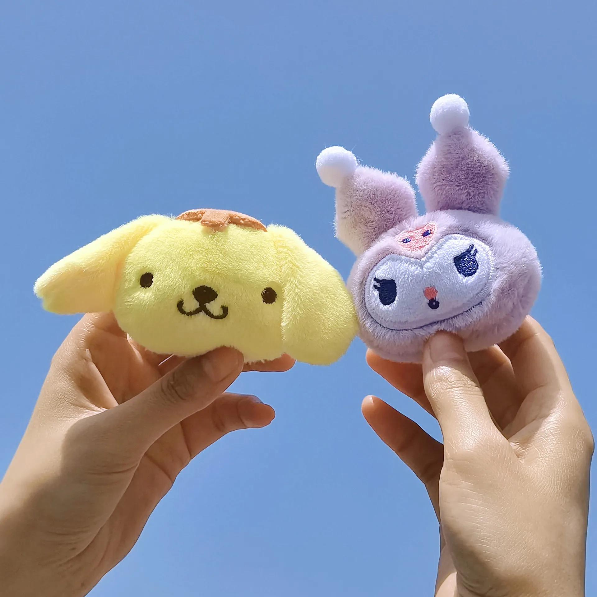 

Sanrio Kuromi My Melody Cinnamoroll помпон искусственная кожа мягкая набивная подвеска на рюкзак игрушка Детские подарки