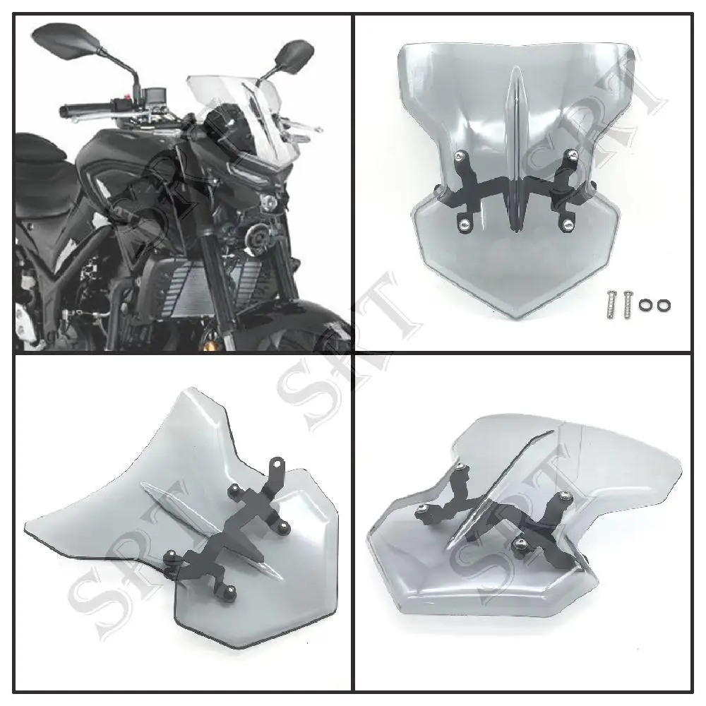 

For Yamaha MT03 MT25 Motorcycle Accessories Windshield Front Windscreen decorate deflector Cover MT 03 25 MT-03 MT-25 2020 2021