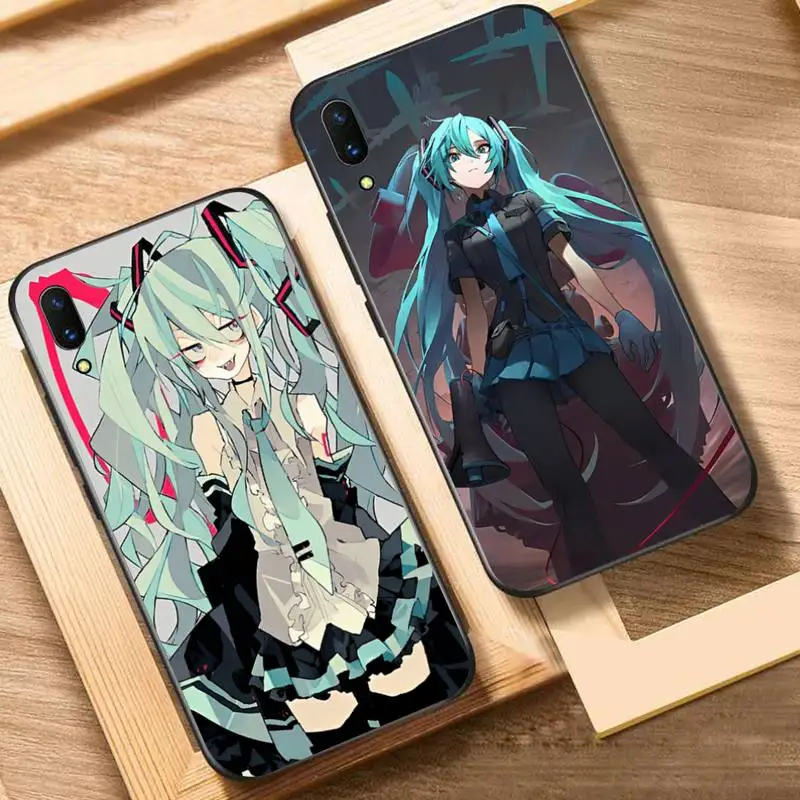 

HHATSUNE MIKUES Phone Case For Oppo Reno Realme C3 6Pro Cover For vivo Y91C Y17 Y19 Funda Capa