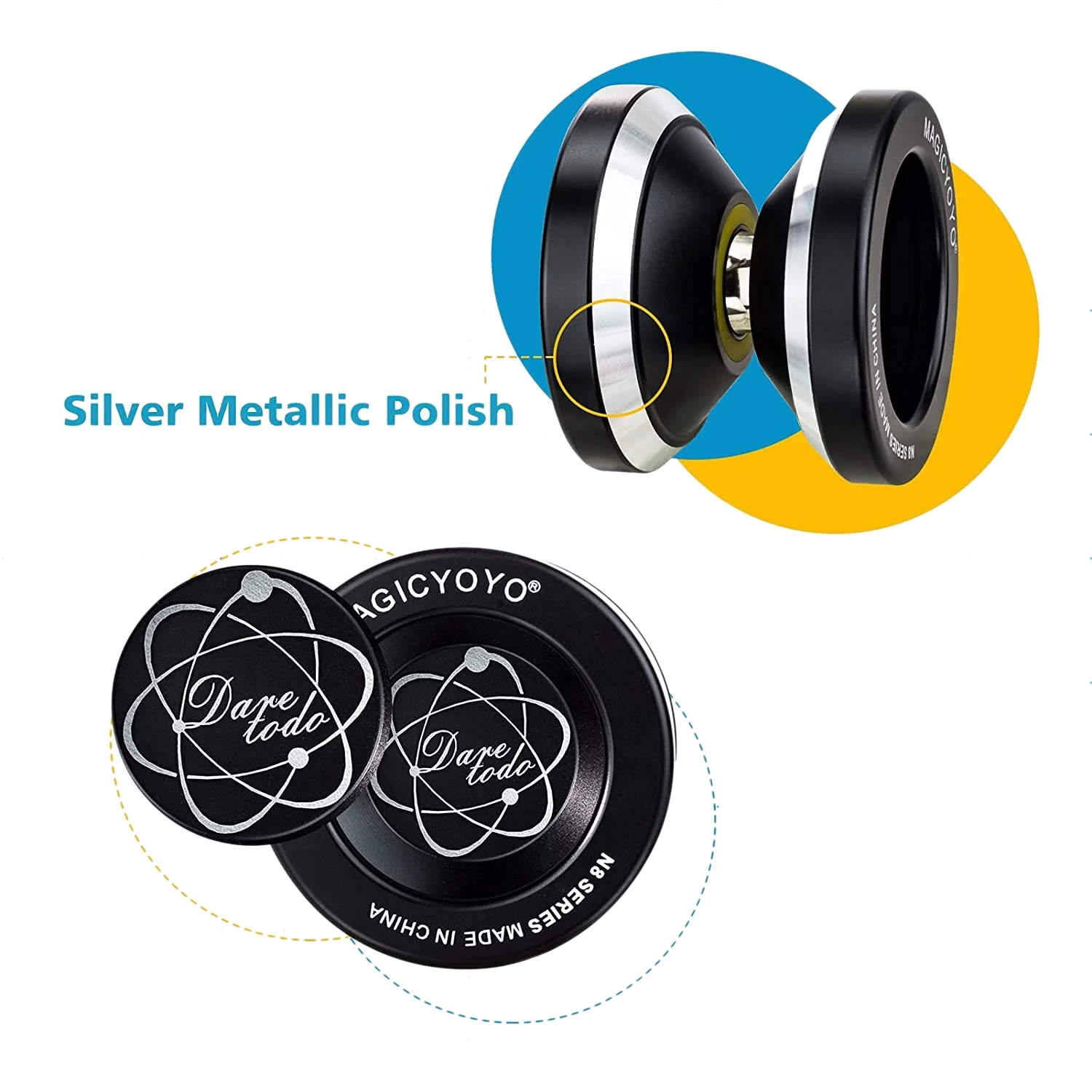 Йо-Йо MAGICYOYO N8 нереагирующий йо-йо для взрослых небольшой металлический детей