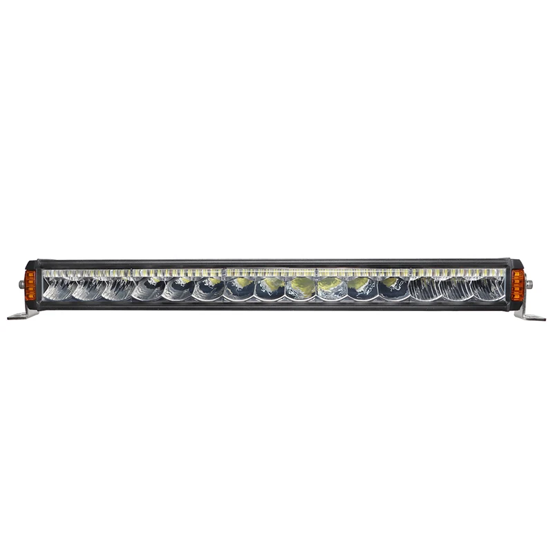 

autodragons Single Row Straight Multi-function 150W High Power LED Light Bar Daytime Running Turn Signal Driving Light Truck SUV