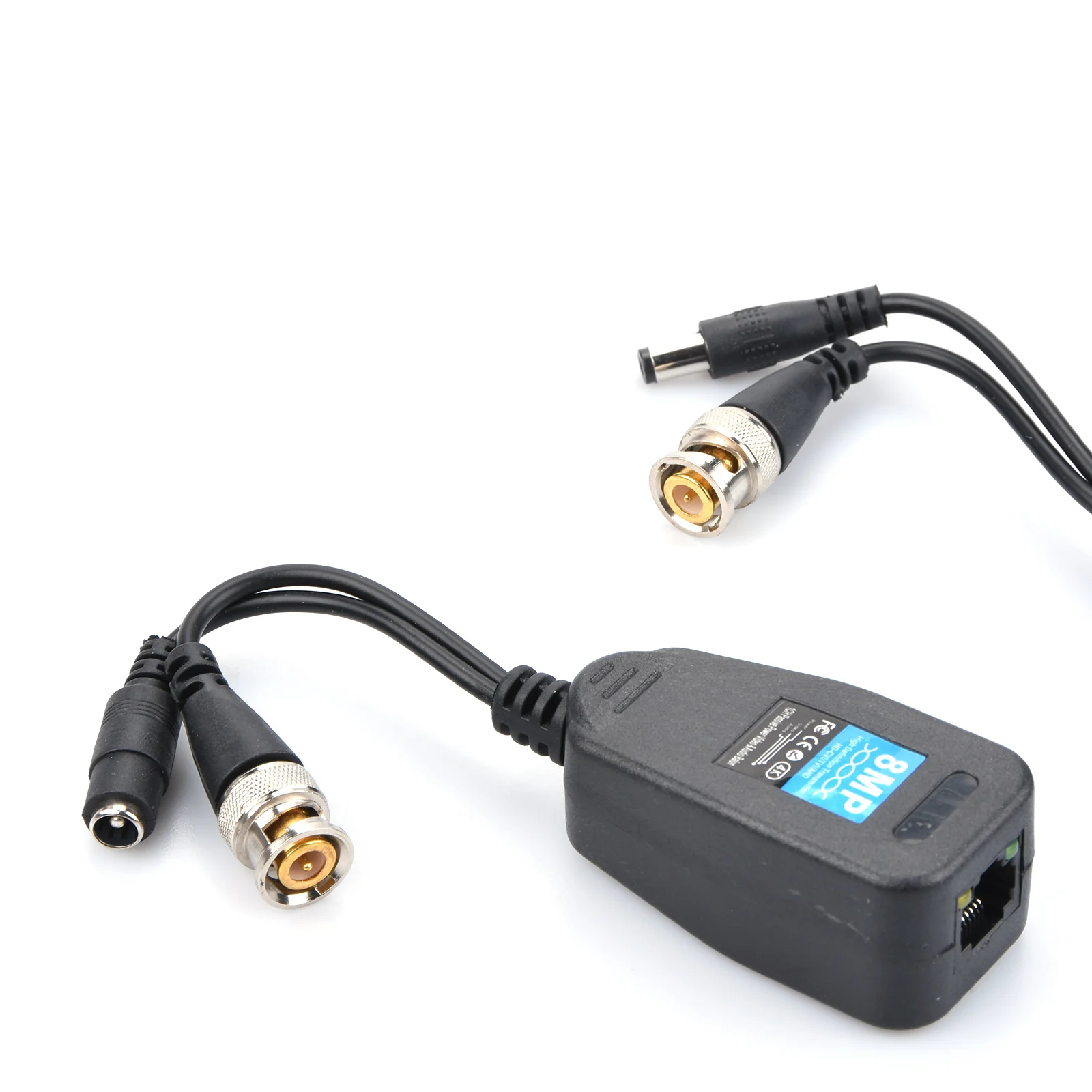 Фото Пара пассивных видеопередатчиков BNC-RJ45 (балунов) UTP Cat5 для камер AHD CVI TVI CVBS, без питания №5