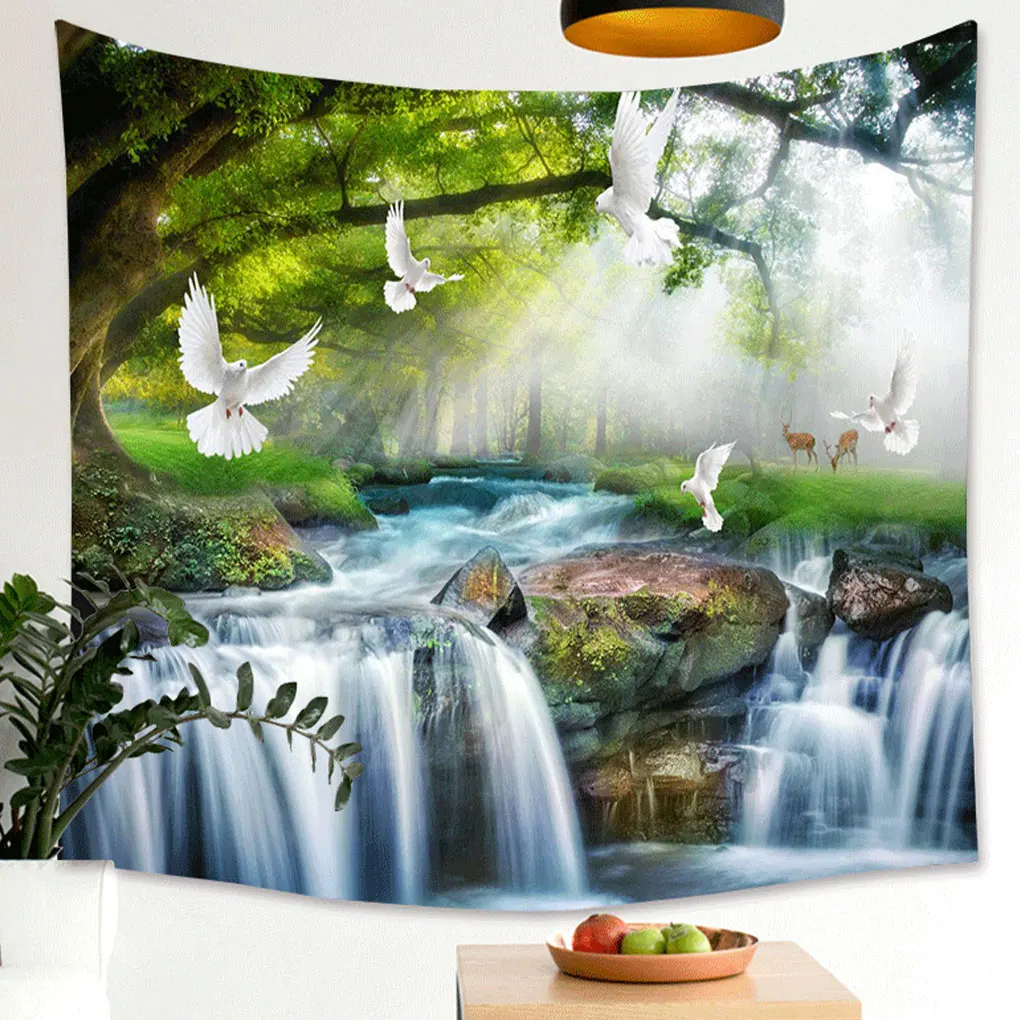 

Polyester Tapestry No Fade Soft And Durable For Anywhere Digital Landscape Polyester Tapestry