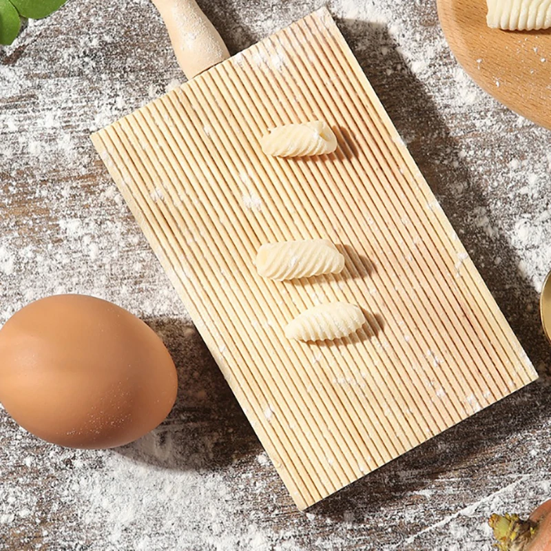 

Wooden Garganelli Board Practical Pasta Gnocchi Macaroni Board Making Kitchen Cooking Tools