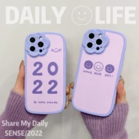 taro blue pure candy color case for iphone 11 12 13 pro max x xs xr 33d flower lens square frame phone case bumper back cover