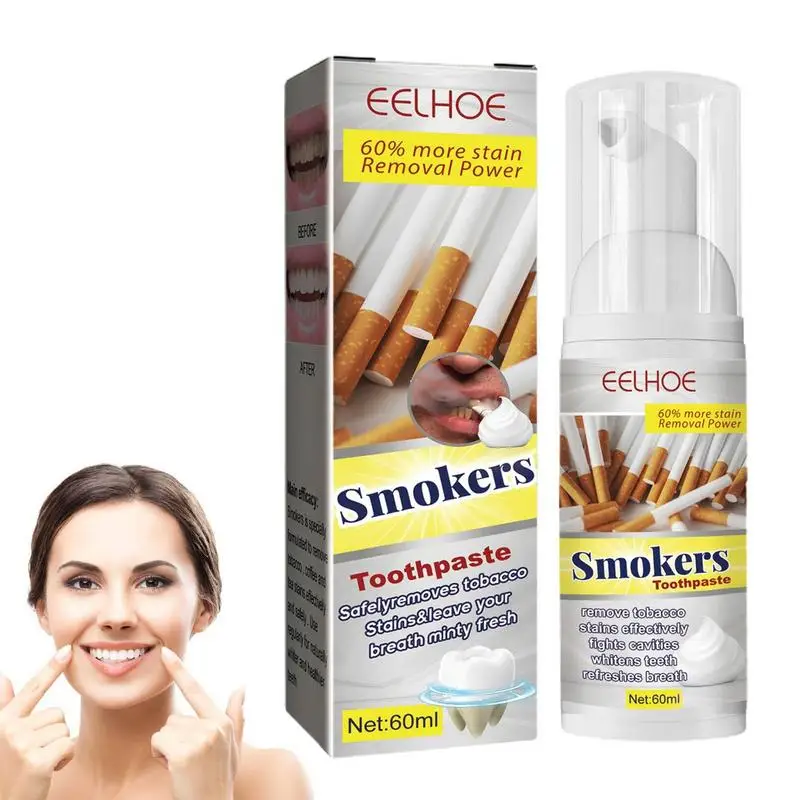 

Teeth Whitening Toothpaste 60ml Whitener Teeth Non-Invasive Whitening Toothpaste Effectively Removal Yellow Teeth Dental Care