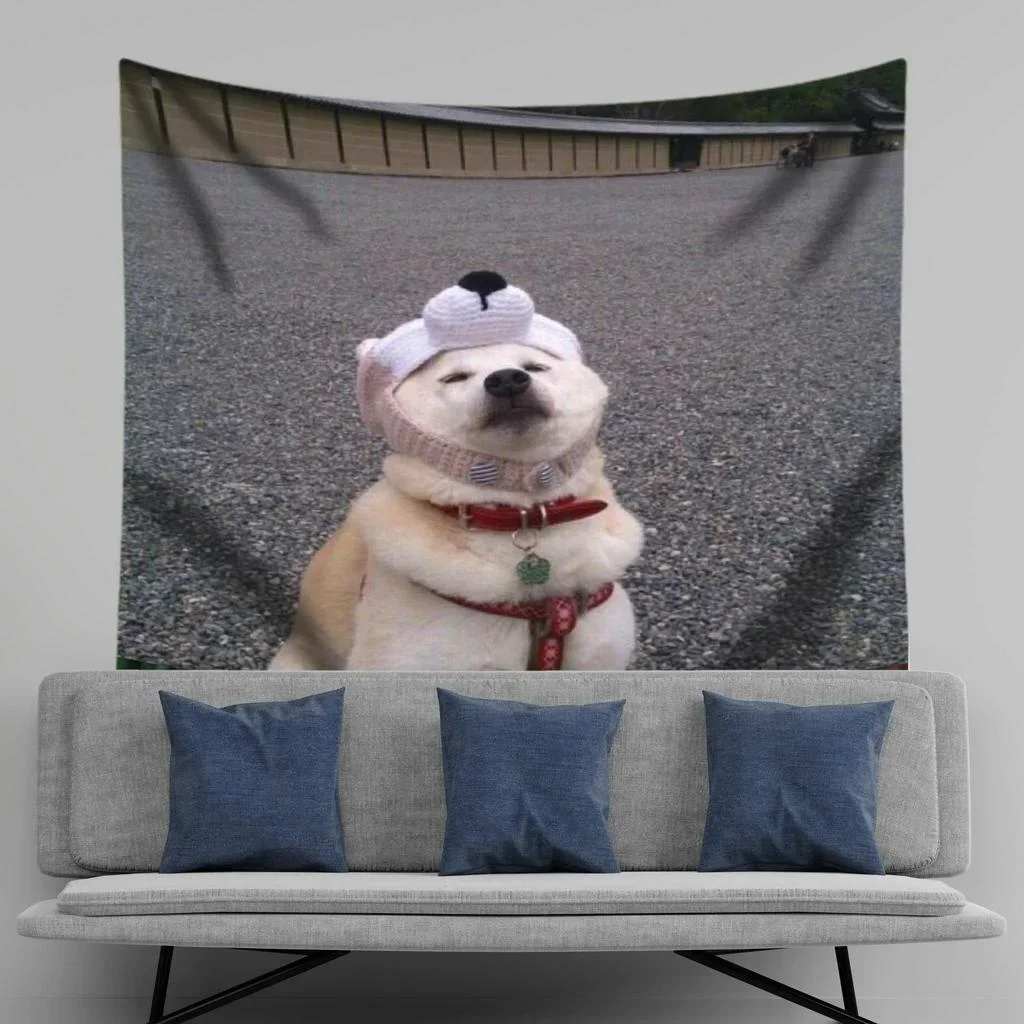 Гобелен Настенный Декор Милые Животные Собака Овцы Спальня Гостиная Корги