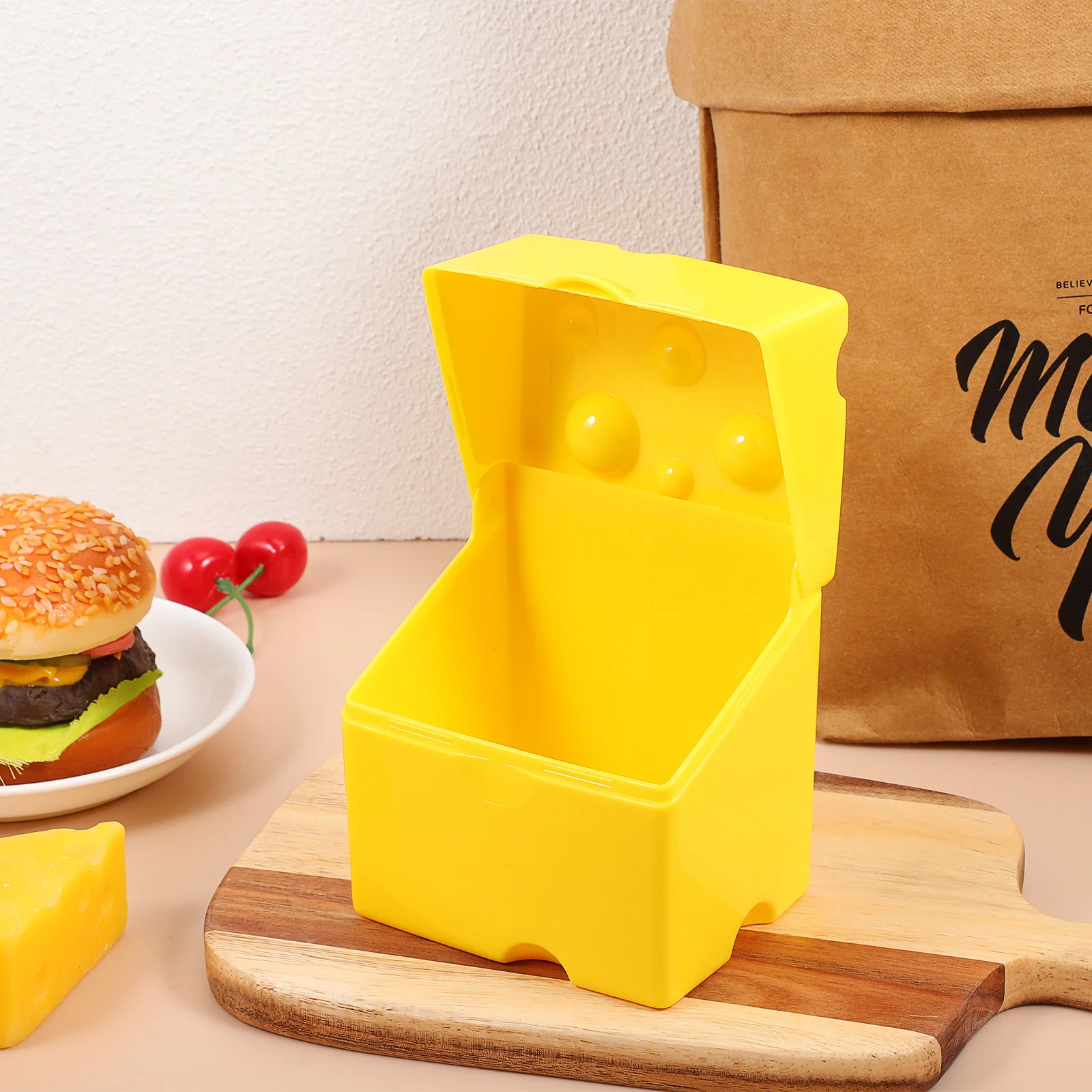 Контейнер для ломтиков сыра четкая слайсер контейнеры хранения пресса