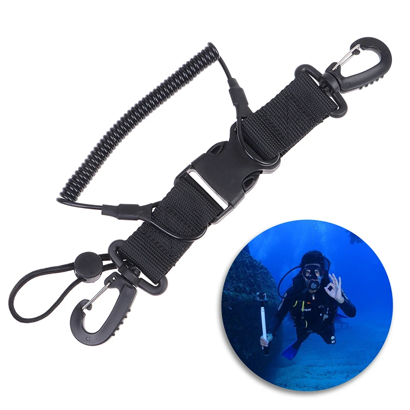 

Underwater Diving Camera Spring Anti Lost Rope Stretch Lanyard Coil Strap for Swimming Diving Camera Supplies