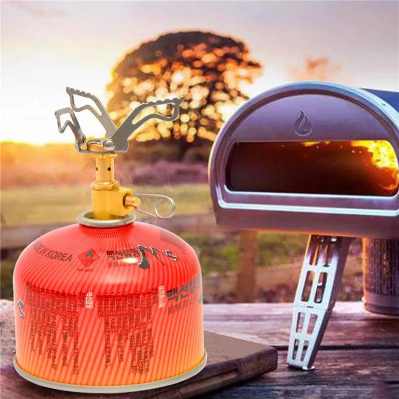 

Outdoor Ultra-light Camping Folding Mini Gas Stove Cooking Burner Pocket Picnic Survival Furnace Gas Burner Cooker