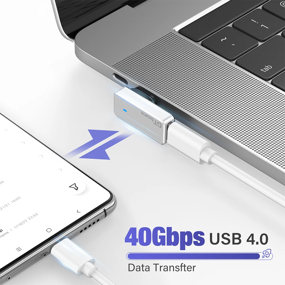 Магнитный адаптер 140 Вт USB C 24 контакта PD быстрая зарядка Тип магнитный