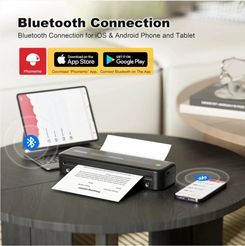 Phomemo M832 Бесчернильный термокарманный принтер Business Met с несколькими печатьми 300