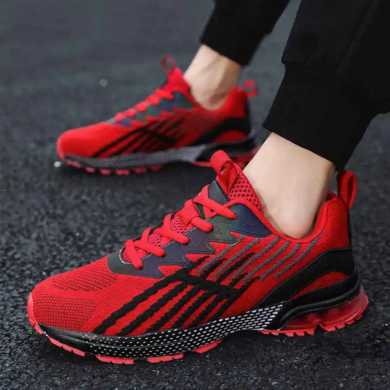 

Summer Ladies Running Shoes Man Elastic Laces Sports Sneakers Shock Absorption Sneakers Man Sport Holes Basket Sport Mem Tennis