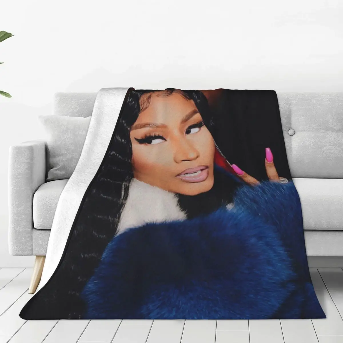 

Nicki Minaj Blanket Flannel Summer Sexy Multi-function Super Soft Throw Blankets for Bed Car Plush Thin Quilt