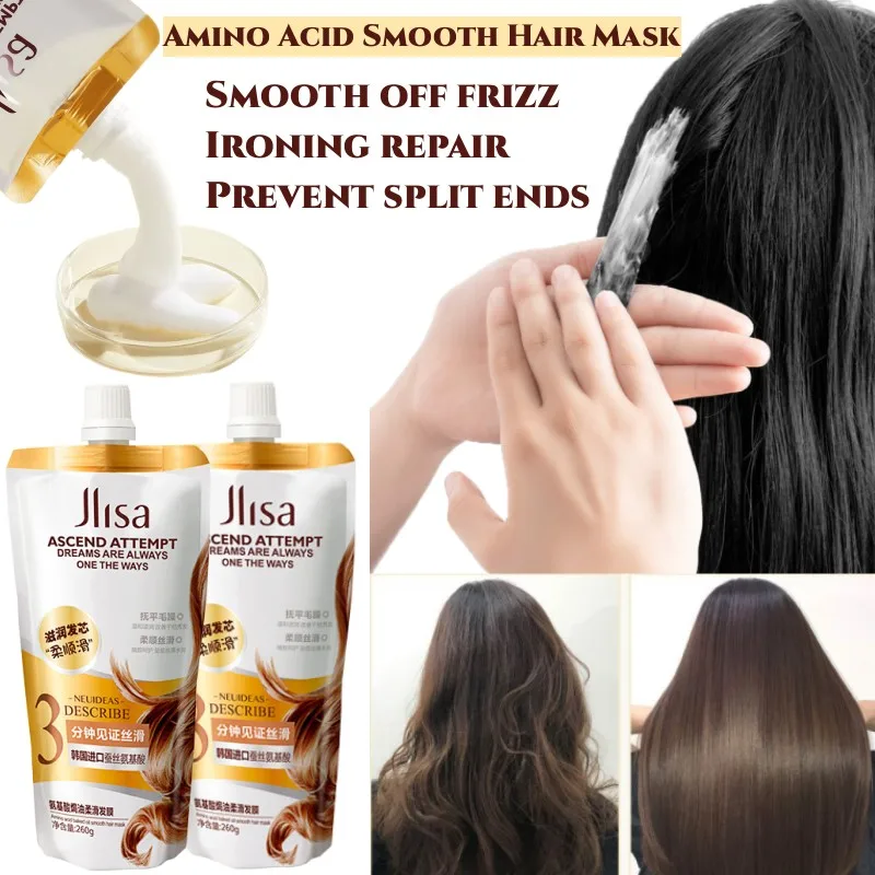 

Silk Amino Acid Hair Treatment Mask Repairing Damaged Dry Hair Smoothing Nourishing Hair Root with Improve Split Ends Hair Mask