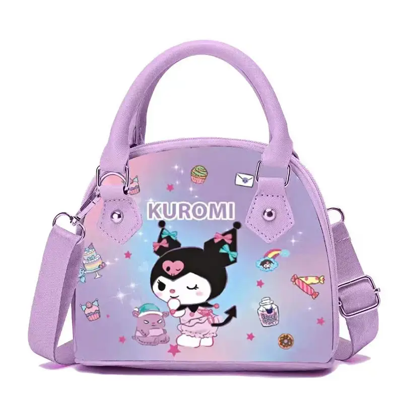 

Anime Sanrio Cartoon Handbags Hellokitty Cute Shoulder Bags Mymelody Kuromi Messenger Bags Waterproof Kawaii Pu Tote Gift