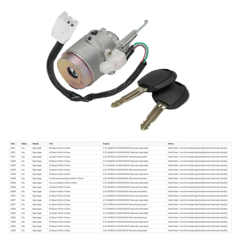 819202 Цилиндр замка зажигания EA10 с картриджем для Hyundai Tucson Kia 81920-2EA10