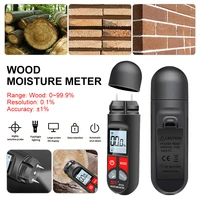 digital wood moisture meter paper humidity tester with lcd display portable wall hygrometer timber damp detector 0 99 9