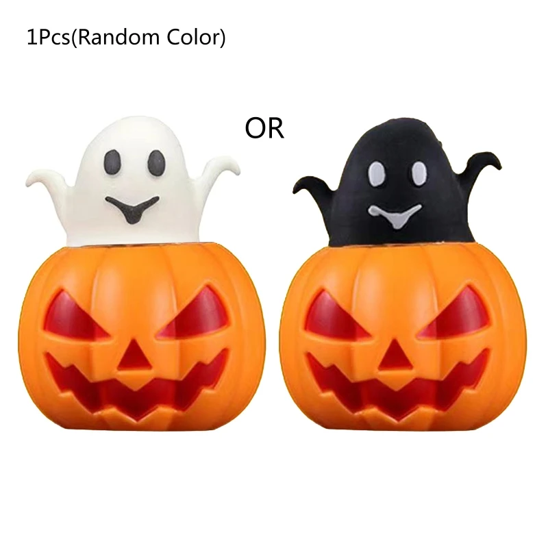 

Squeeze Halloween Pumpkin Anxiety Toy Soft Popping Ghost Model Pressure Reliever Pinch Toys Boys Girl Party Favor