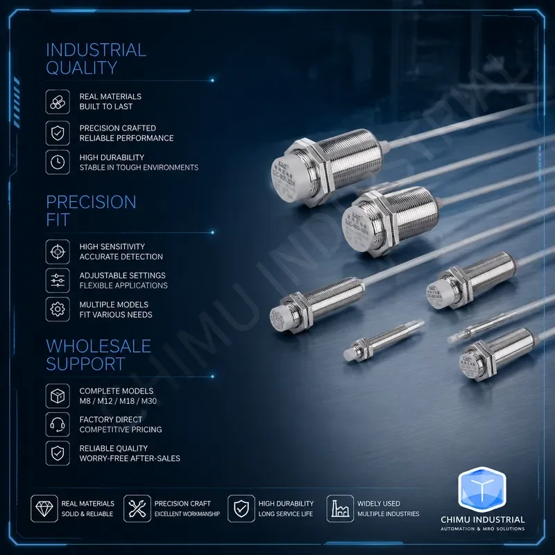 Фото 【CHIMU INDUSTRIAL】 Датчик приближения емкостного типа NPN SZC-M8-1DN для обнаружения металлических и неметаллических объектов №5