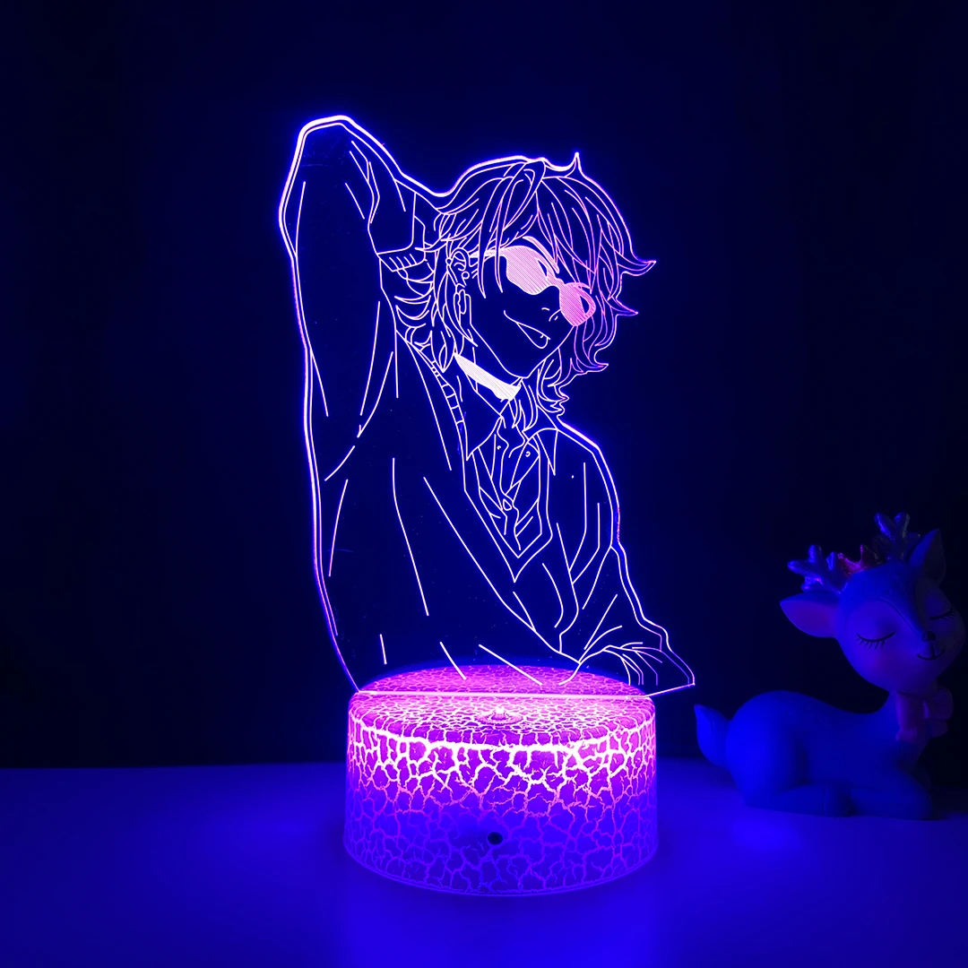 

Acrylic 3D Lamp BL Anime Yarichin Bitch Club Yuri Ayato Light for Bedroom Decor Night Light Yarichin Bitch Club Lamp Yaoi Art