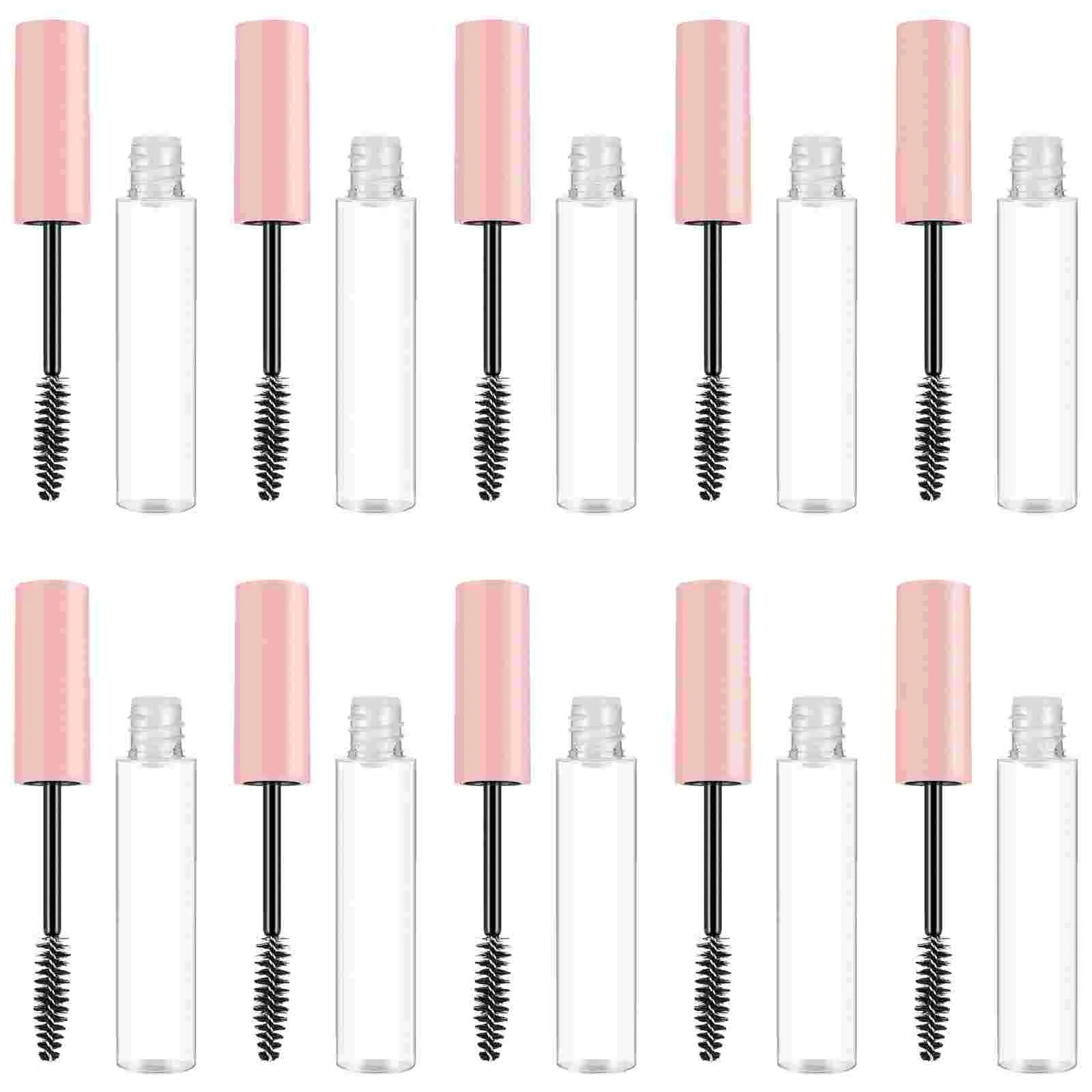 

10 PCS Mascara Empty Tube Refillable Eyelash Wand Mini Air Traffic Control Plastic Travel