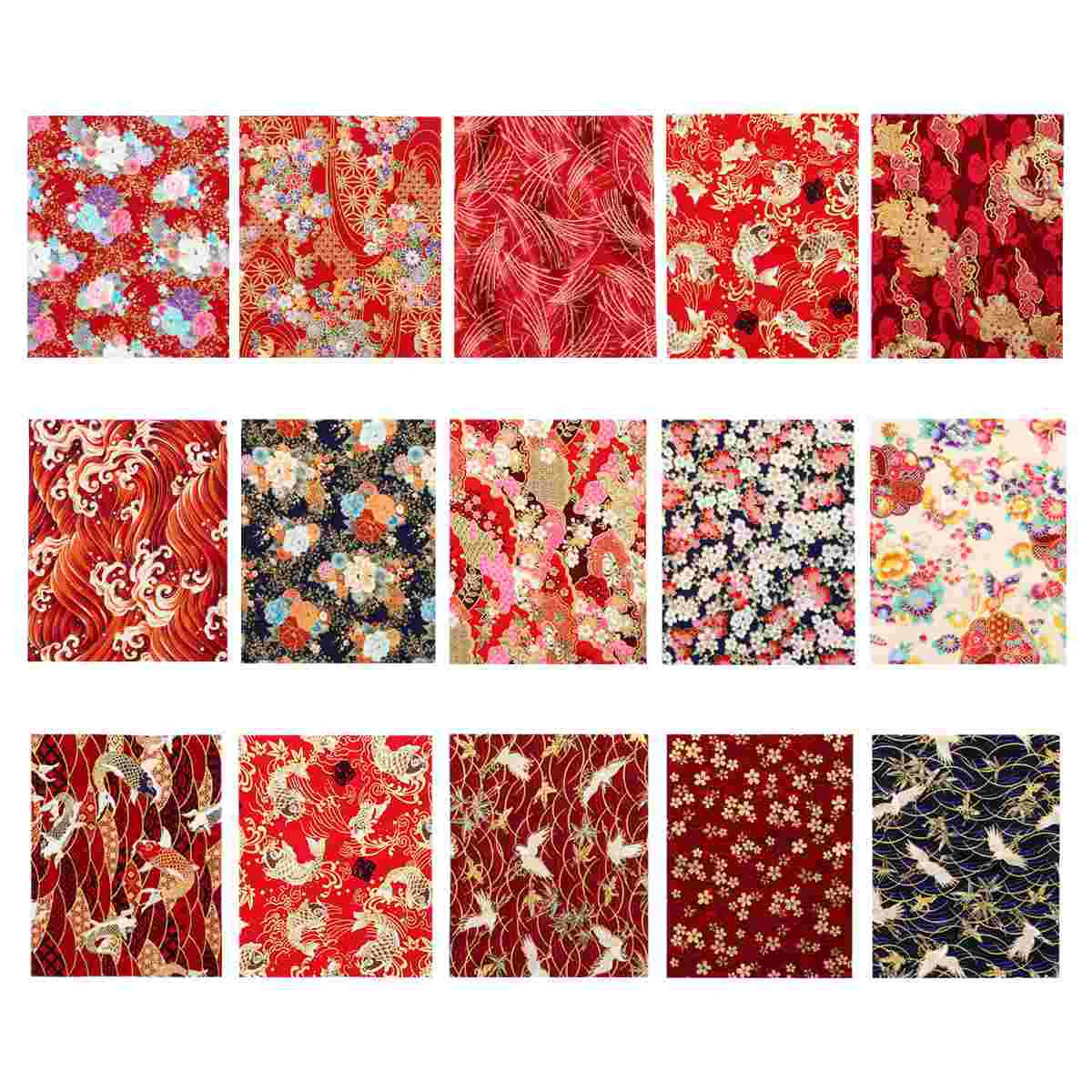 

Fabric Patchwork Cotton Sewing Quilting Style Squares Colorful Japanese Bundles Christmas Bundle Cloth Floral Fabrics Quilted