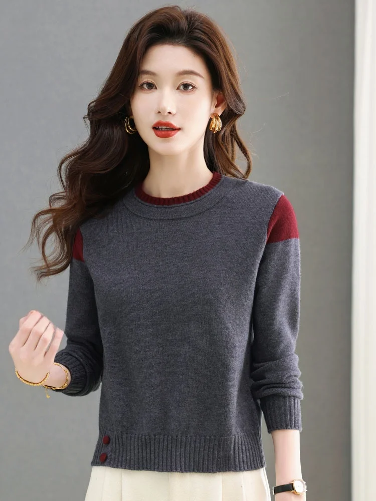 Укороченный свитер Erdos Ci женский осенне-зимний укороченный для маленьких мам с