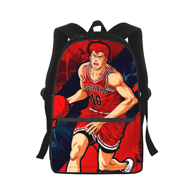 Slam Dunk Anime basketball Men Women Backpack 3D Print Fashion Student School Bag Laptop Backpack Kids Travel Shoulder Bag