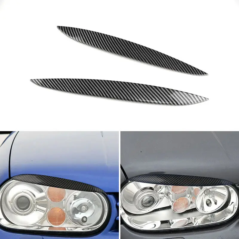 Фото 2 шт. автомобильные аксессуары ABS фары брови веки накладка для VW Golf 4 MK4 1997 1998 1999 2000 2001 2002 №1