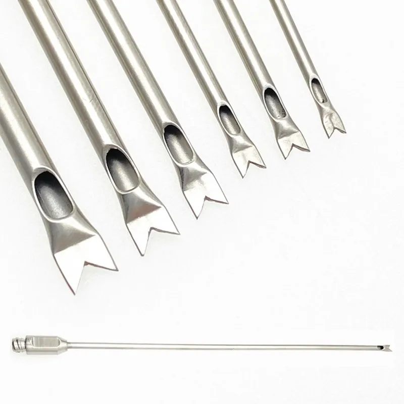 

V-Stripping Cannula Liposuction Cannula Single Hole Stainless Steel Fat Harvesting Cannula Fat Harvesting Cannula for Stem Cells