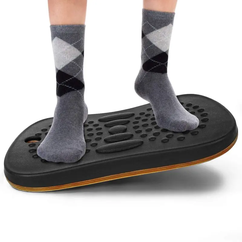 

Wobble Board/Massage Balance Board for Office Standing Desk, Improving Posture Overall Health and Reducing Fatigue Pain Boredom