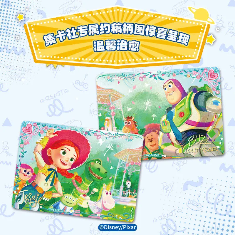 Фото Оригинальные коллекционные карточки Disney Toy Story 5 Deluxe Edition 2026 года: Вуди, Базз Лайтер, аниме-фильм, сувениры, хобби, детские игрушки, подарки №3
