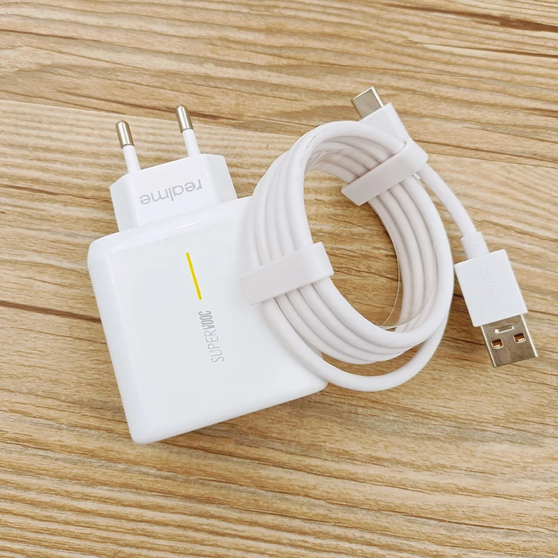 

65W Supervooc 2.0 Fast Charger For OPPO R17 R11 Find X2 Pro Reno 6 5 4 Pro Ace2 X20 X2 Realme 8 X50 Q2 Pro RX17 Pro Type-C Cable