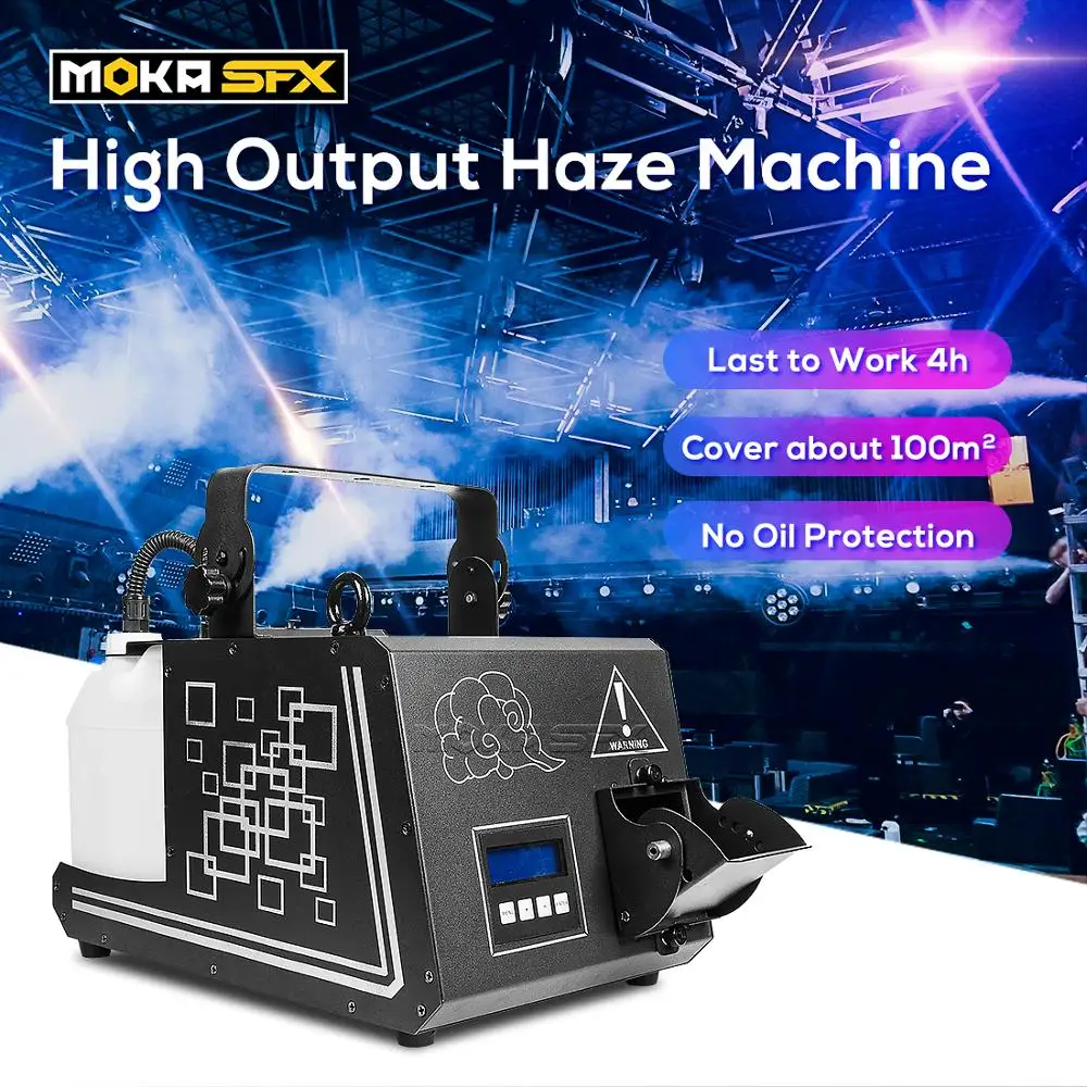 

MOKA SFX New High Output Pro Morning Haze Machine Wireless Hazer Dmx Fog Machine Smoke Fog Machine for Film Theatre Concert