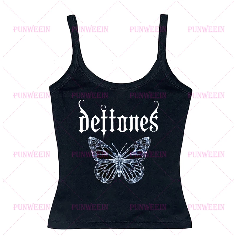 Майка без рукавов в эстетике гранж с милым винтажным принтом укороченный топ