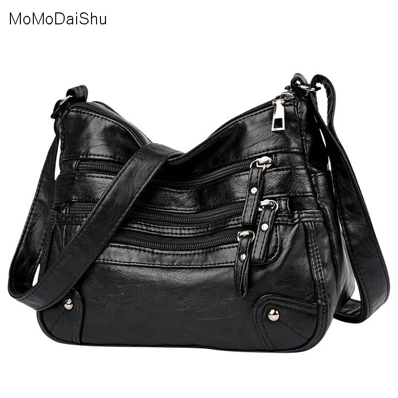 

High Quality Women's Soft Leather Shoulder Bags Multi-Layer Classic Crossbody Bag Luxury Designer Handbag and Purse