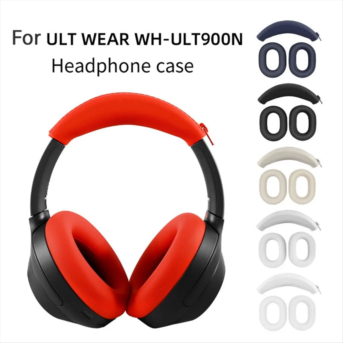Фото (DT93) Комплект амбушюр и оголовья для наушников SONY ULT WEAR WH-ULT900N, силиконовый защитный чехол, амбушюры, запчасти для ремонта оголовья C №3