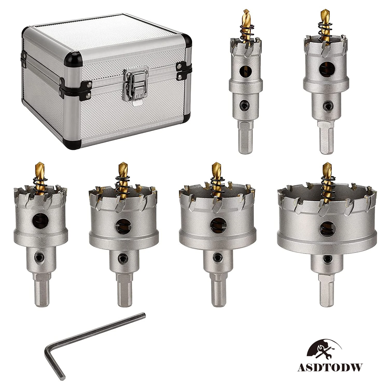 

Набор отверстий из карбида и нержавеющей стали, 10 комплектов из 6 наборов металлических и железных пластин