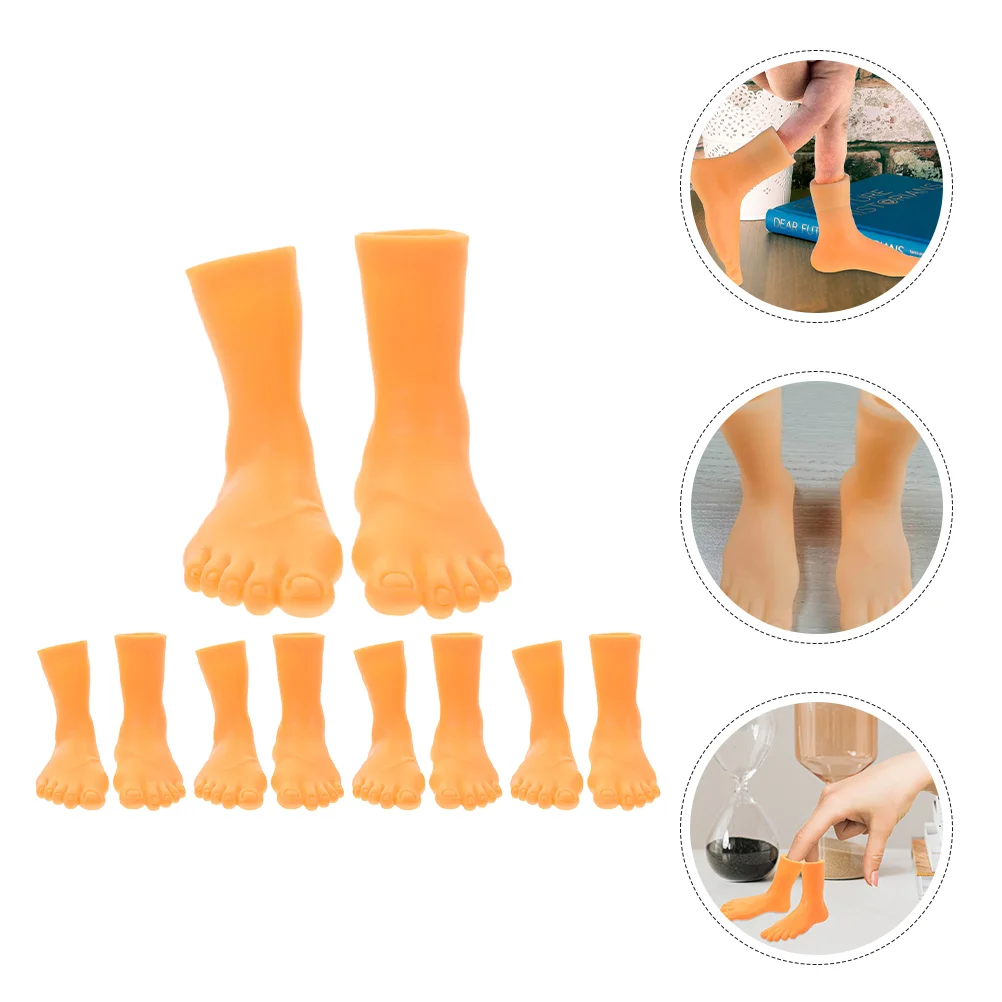 

Finger Cots Puppet Party Left Right Vinyl Foot Puppets Educational Toy Creative Feet