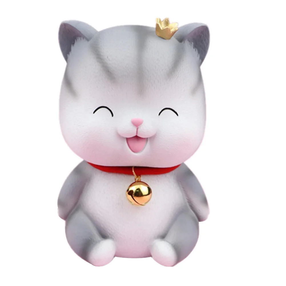

Bank Piggy Money Cat Kids Kitten Box Girls Saving Pot Statue Jar Storage Banks Decorative Girl Desktop Kid Cartoon Sculpture
