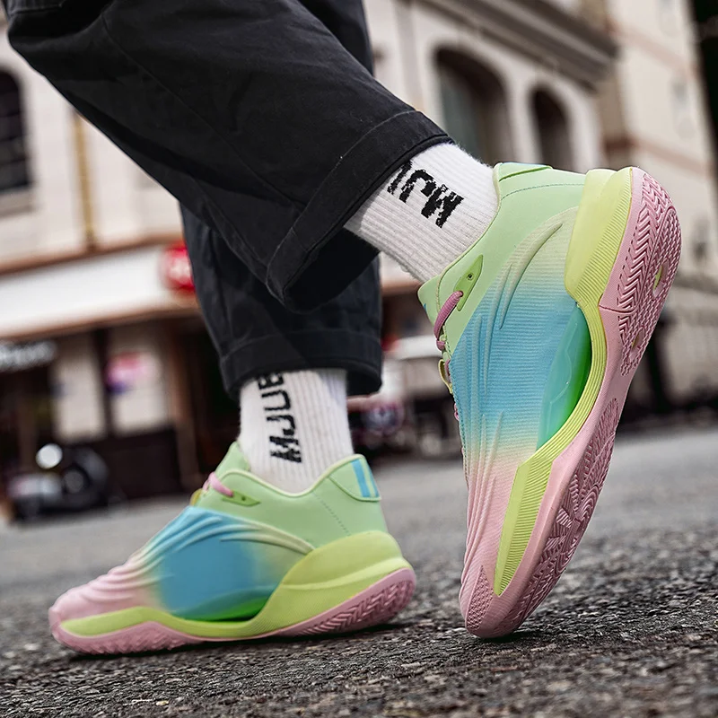 QNX-6809 Профессиональные мужские баскетбольные кроссовки носимые спортивные для