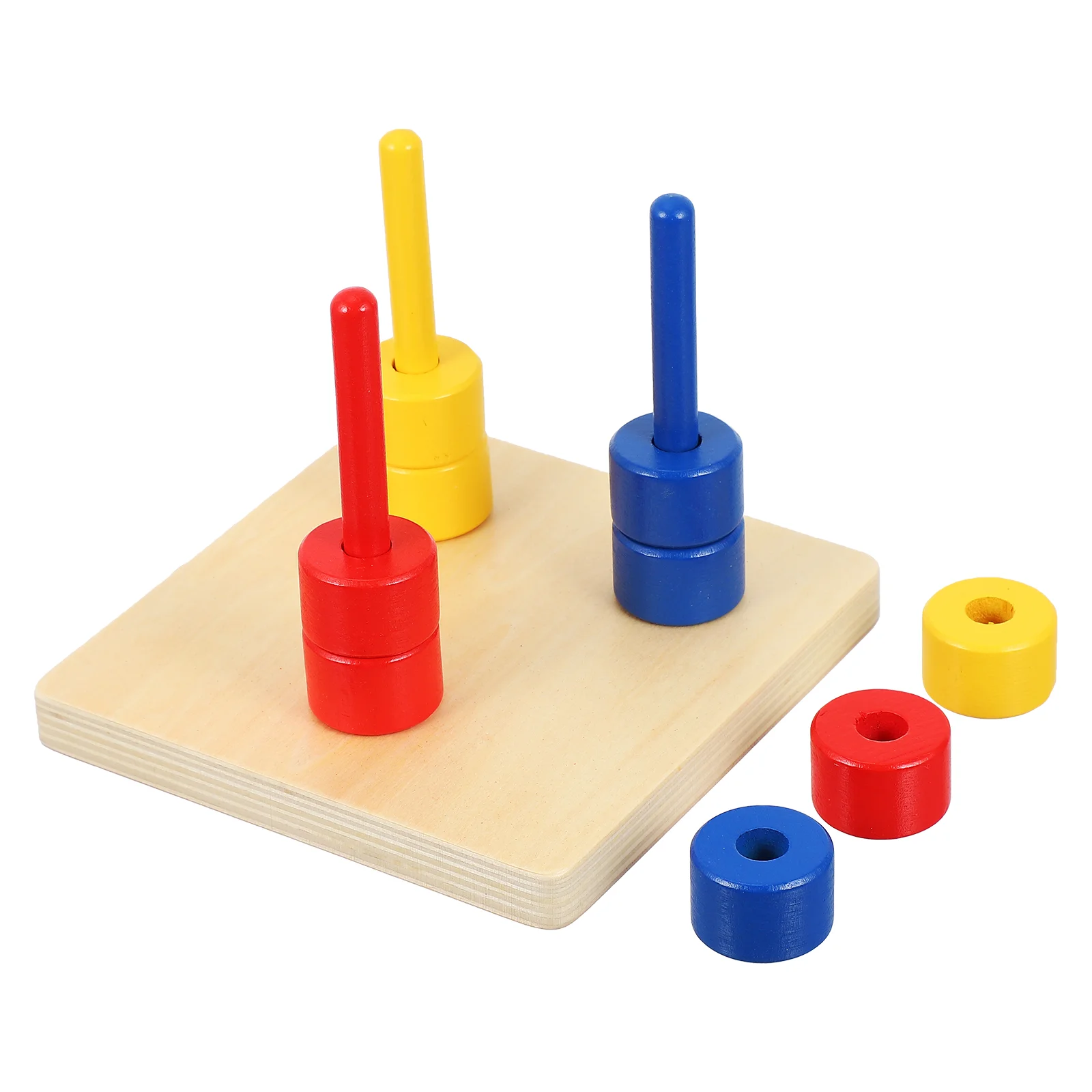 

1 Set Sorting Stacking Colorful Discs Cognitive Toys for Toddler Kids