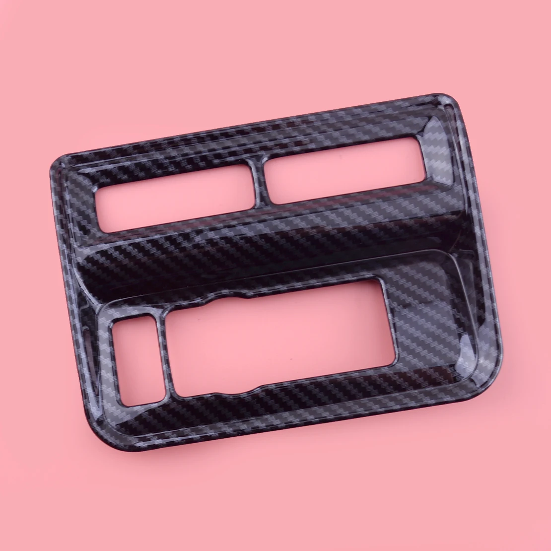 

Car Side Console Switch Button Panel Cover Trim Frame ABS Decoration Carbon Fiber Style Fit For Ford F150 2021 2022